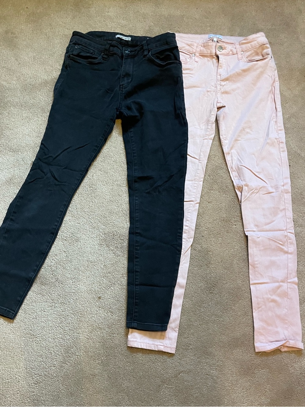 STS Blue Women’s Skinny Jeans in Black and Celebrity Pink Light Pink jeans